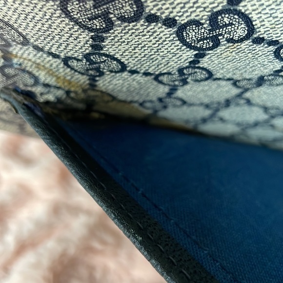 8️⃣0️⃣0️⃣Gucci Supreme Blue Web Coated Canvas Shoulder Tote - Picture 9 of 11